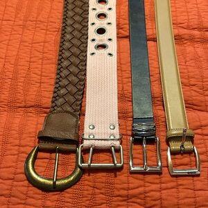 Women's Various Belt Set - Black, Brown, Tan, Pink